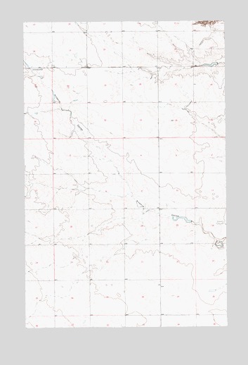 Ninemile Coulee West, MT USGS Topographic Map