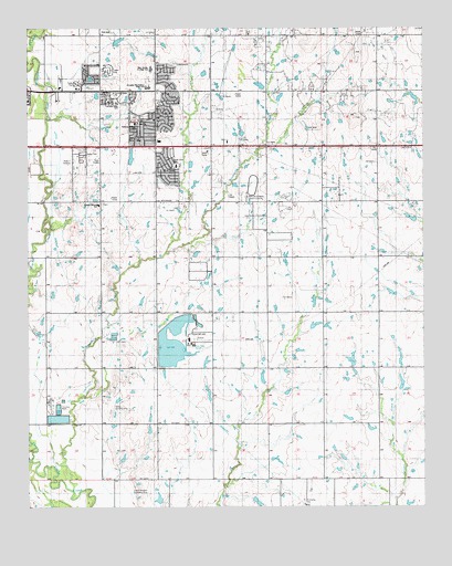 Ninemile Creek, OK USGS Topographic Map