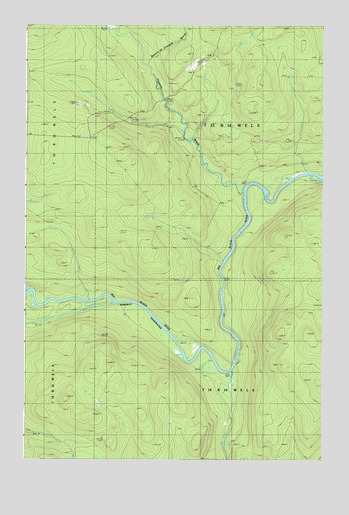 Ninemile Deadwater, ME USGS Topographic Map