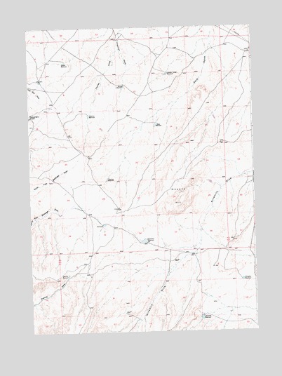 Ninemile Hill, WY USGS Topographic Map
