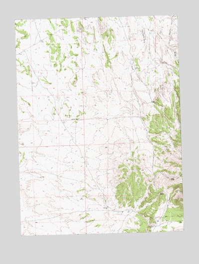 Ninemile Mountain SW, NV USGS Topographic Map