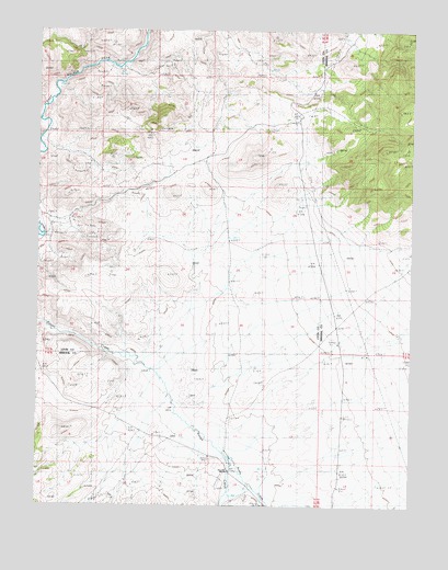 Ninemile Ranch, NV USGS Topographic Map