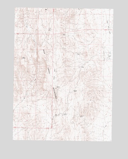 Ninemile Summit, NV USGS Topographic Map