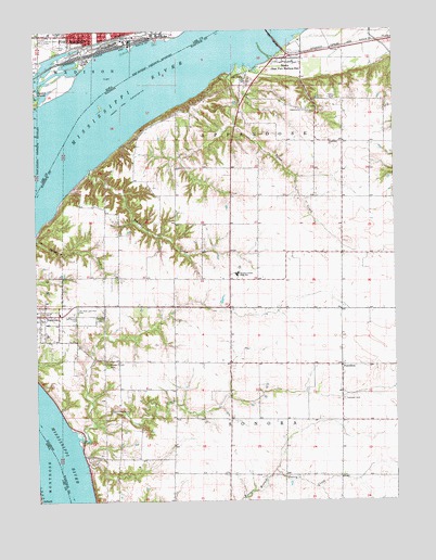 Niota, IL USGS Topographic Map