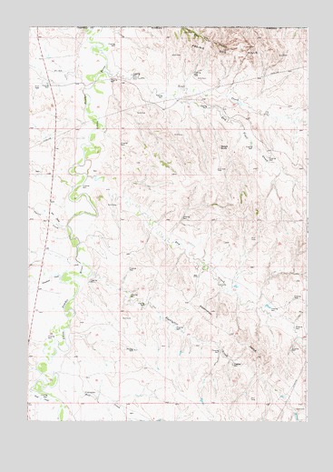 Nipple Butte, WY USGS Topographic Map