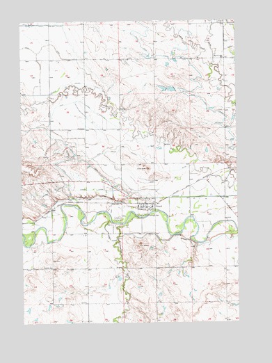 Nisland, SD USGS Topographic Map