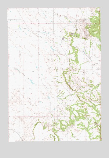 Belltower Butte, MT USGS Topographic Map