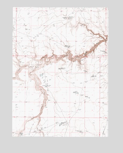 No Crossing Crossing, OR USGS Topographic Map