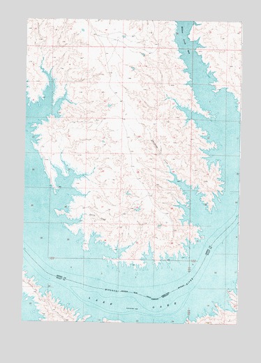 No Heart Creek SE, SD USGS Topographic Map