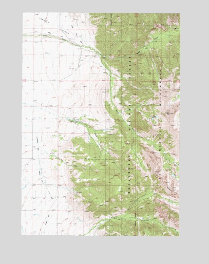 No Man Peak, MT USGS Topographic Map