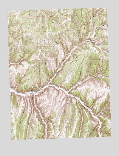 No Name Ridge, CO USGS Topographic Map