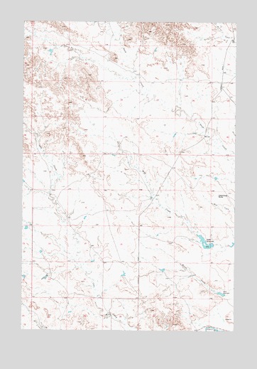Noble Reservoir, MT USGS Topographic Map