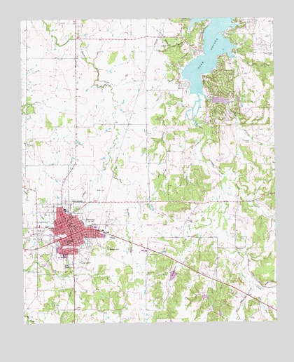 Nocona, TX USGS Topographic Map