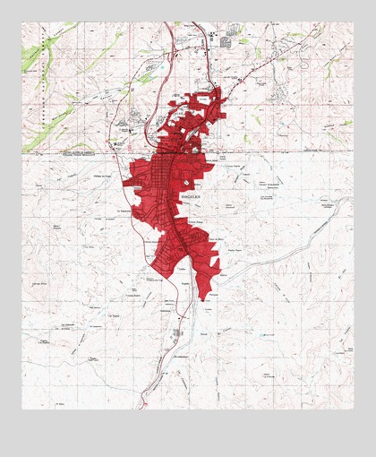 Nogales, AZ USGS Topographic Map