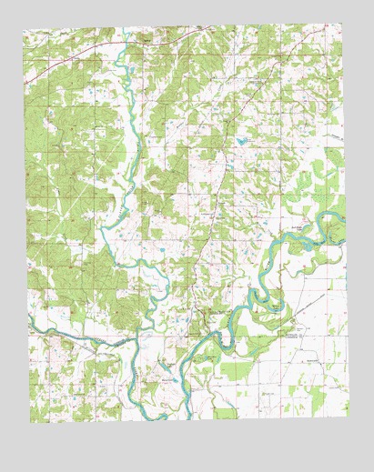 Noland, AR USGS Topographic Map