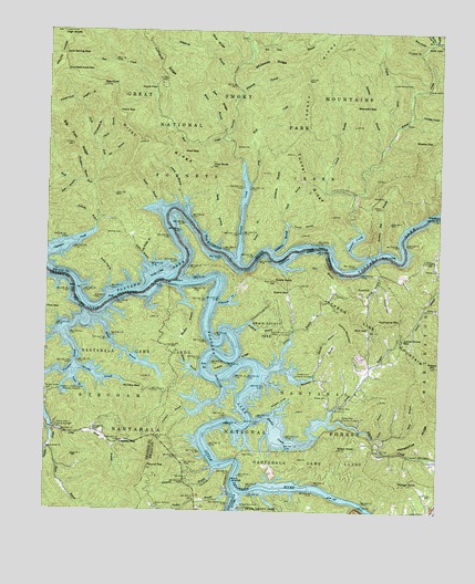 Noland Creek, NC USGS Topographic Map