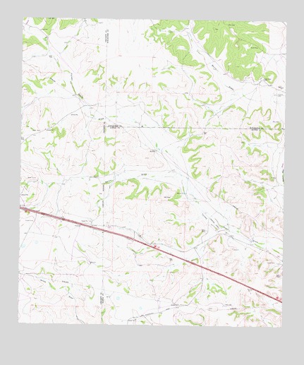 Nolen Draw, TX USGS Topographic Map