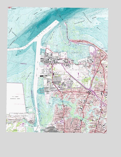 Norfolk North, VA USGS Topographic Map
