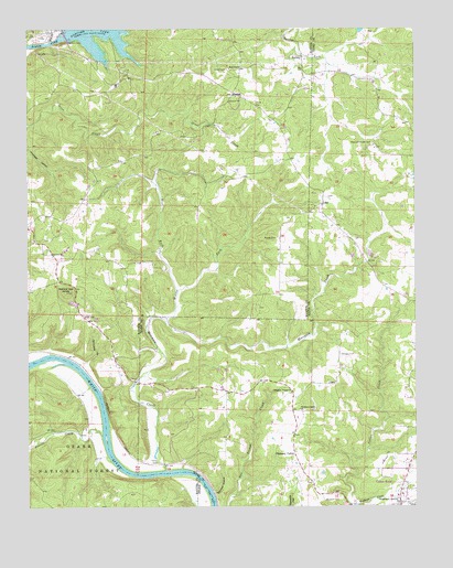 Norfork Dam South, AR USGS Topographic Map
