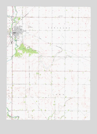 Belmond, IA USGS Topographic Map