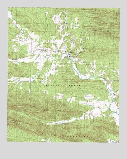 Norman, AR USGS Topographic Map