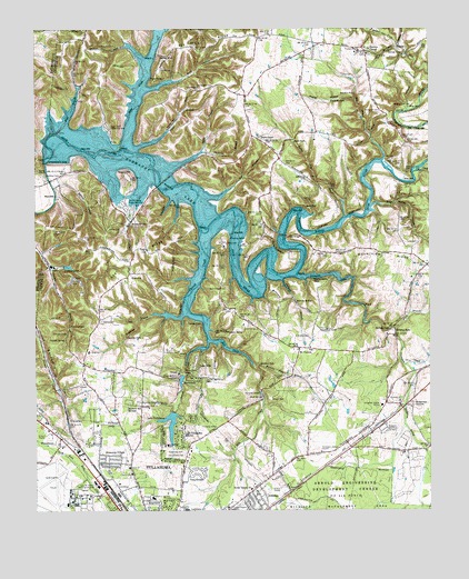 Normandy Lake, TN USGS Topographic Map