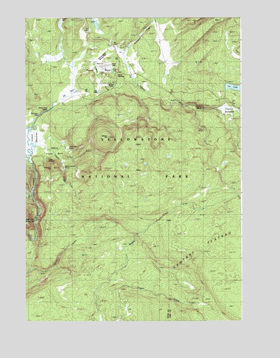 Norris Junction, WY USGS Topographic Map