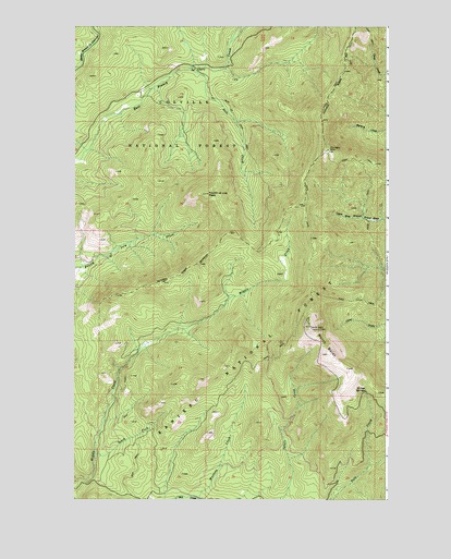 North Baldy, WA USGS Topographic Map