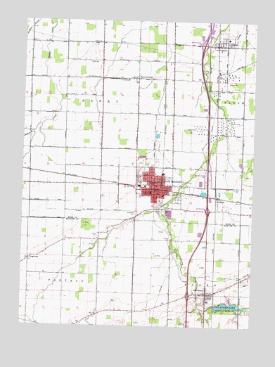 North Baltimore, OH USGS Topographic Map