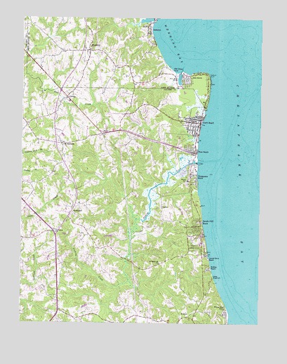 North Beach, MD USGS Topographic Map