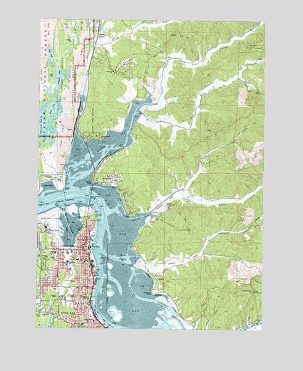 North Bend, OR USGS Topographic Map