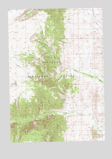 North Bennett Creek, WY USGS Topographic Map