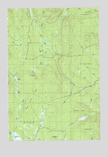 North Brook Ridge, ME USGS Topographic Map