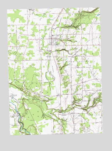 North Collins, NY USGS Topographic Map