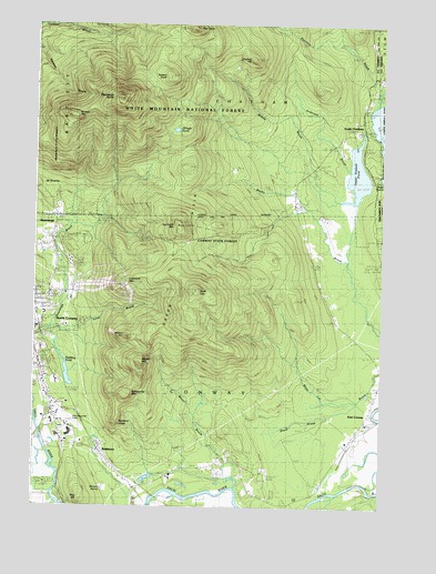 North Conway East, NH USGS Topographic Map