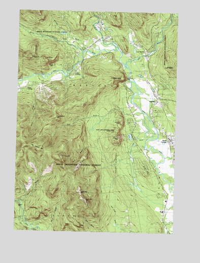 North Conway West, NH USGS Topographic Map