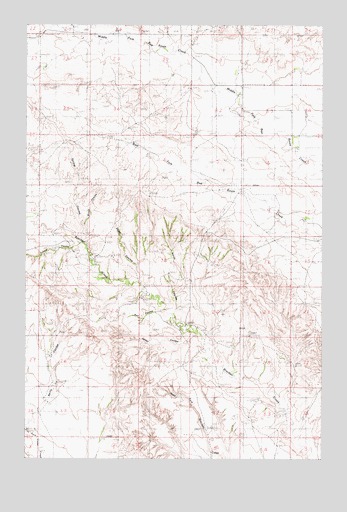 North Coulee, MT USGS Topographic Map
