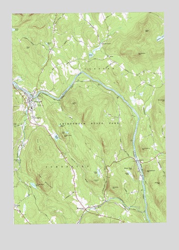 North Creek, NY USGS Topographic Map