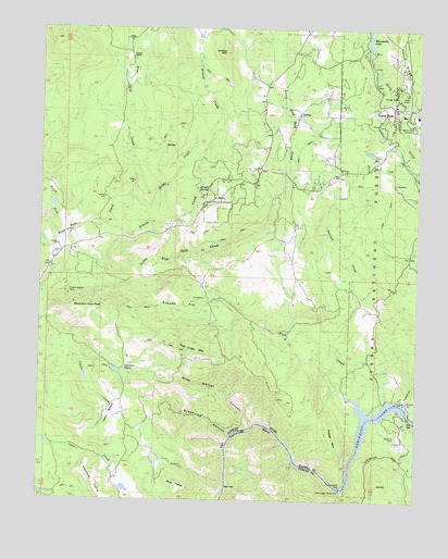 North Fork, CA USGS Topographic Map