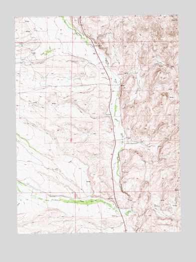 North Fork, NV USGS Topographic Map