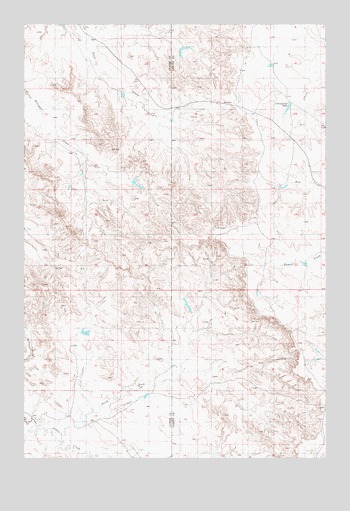 North Fork Alkali Creek, MT USGS Topographic Map