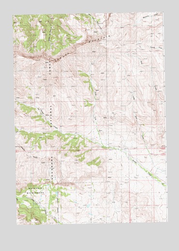 North Fork Pickett Creek, WY USGS Topographic Map