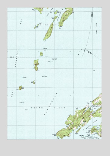 North Haven West, ME USGS Topographic Map