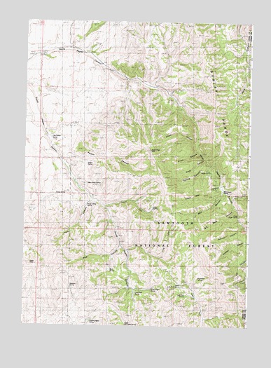 North Heglar Canyon, ID USGS Topographic Map