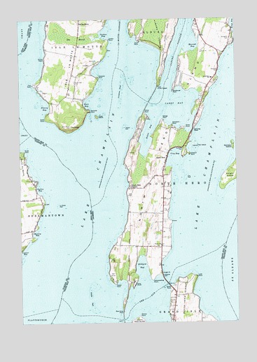 North Hero, VT USGS Topographic Map