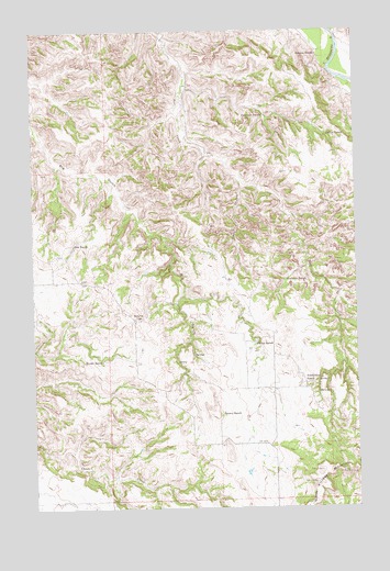 North Killdeer Mountain, ND USGS Topographic Map