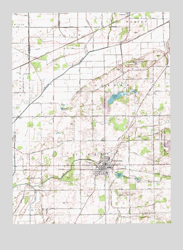 North Liberty, IN USGS Topographic Map