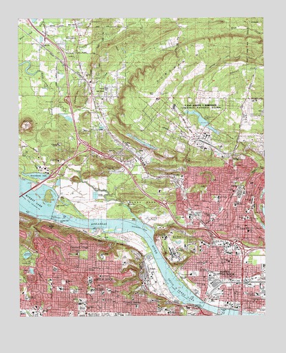 North Little Rock, AR USGS Topographic Map