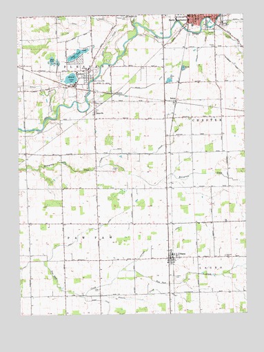 North Manchester South, IN USGS Topographic Map