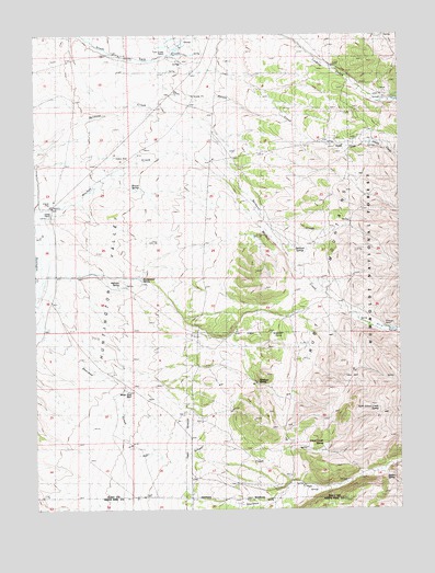 Belmont Creek, NV USGS Topographic Map